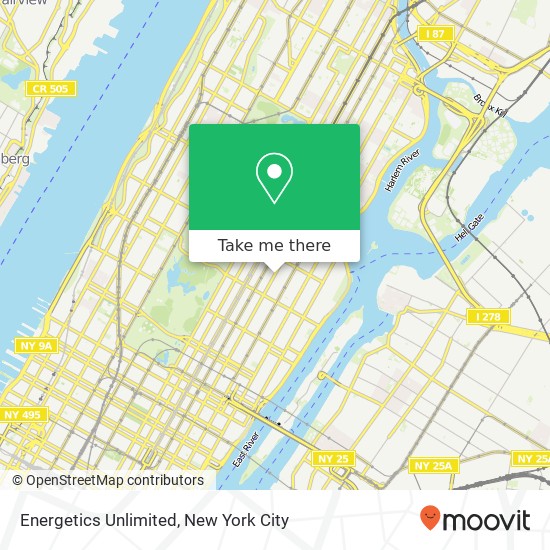 Energetics Unlimited map
