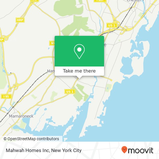 Mapa de Mahwah Homes Inc