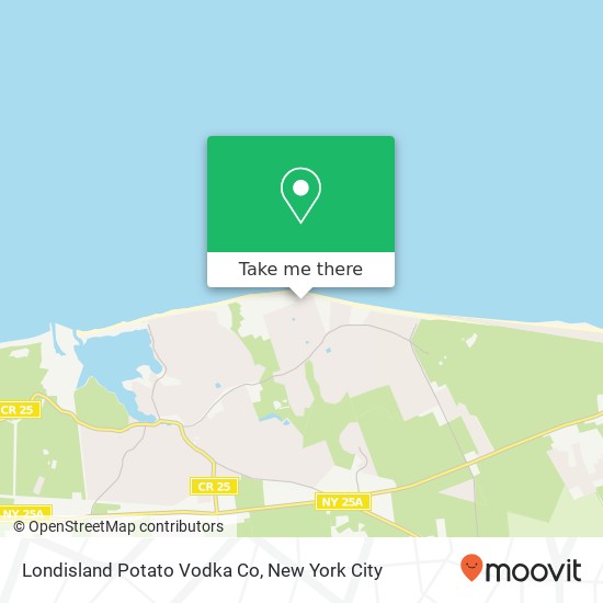 Mapa de Londisland Potato Vodka Co
