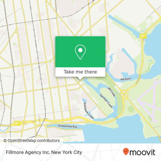 Fillmore Agency Inc map