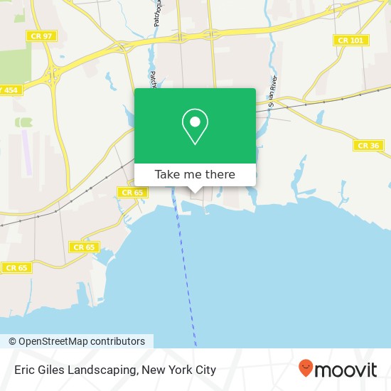 Eric Giles Landscaping map