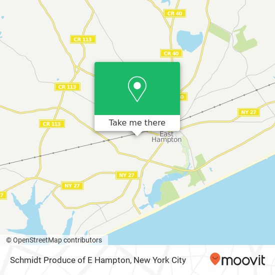 Mapa de Schmidt Produce of E Hampton