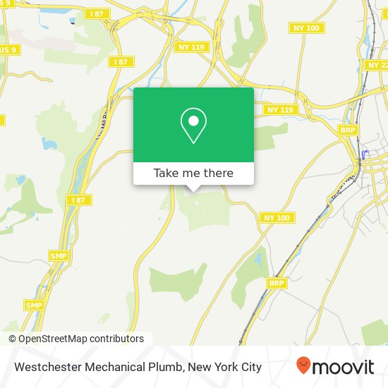 Westchester Mechanical Plumb map