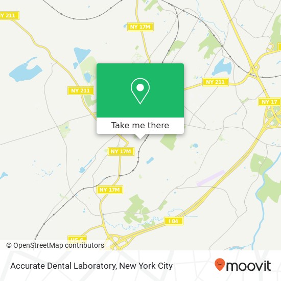 Mapa de Accurate Dental Laboratory