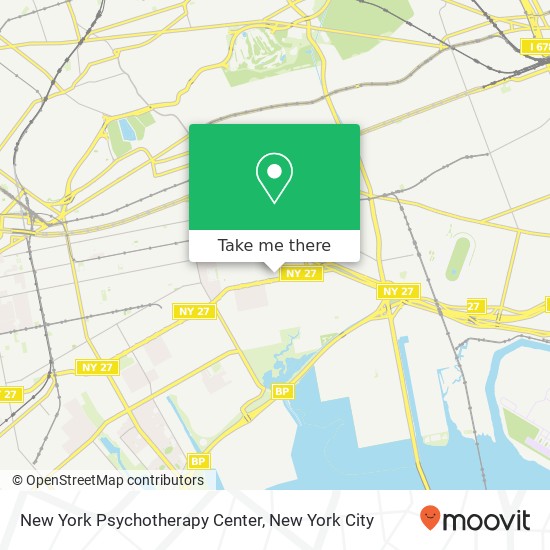 New York Psychotherapy Center map