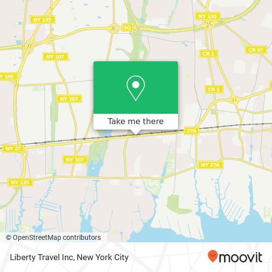 Liberty Travel Inc map