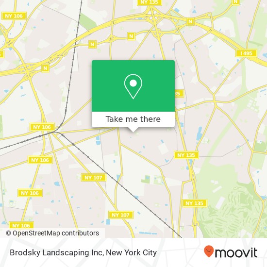 Brodsky Landscaping Inc map