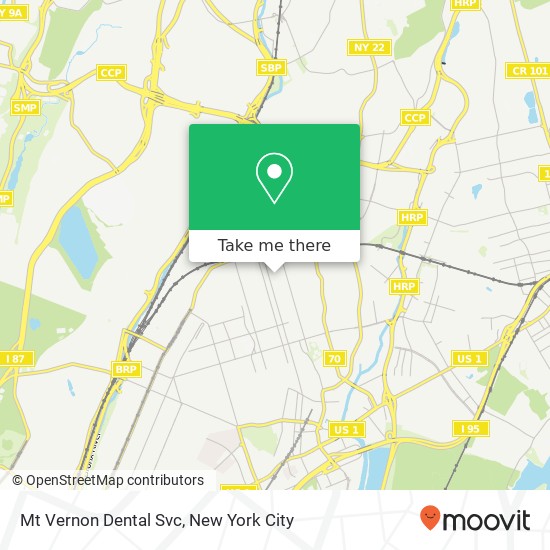 Mt Vernon Dental Svc map