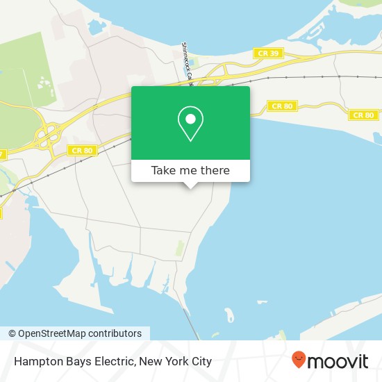 Hampton Bays Electric map