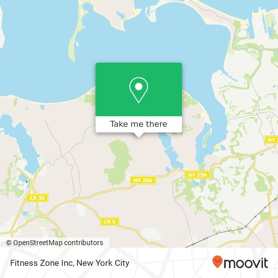 Fitness Zone Inc map