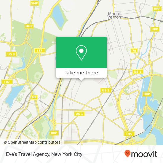 Mapa de Eve's Travel Agency