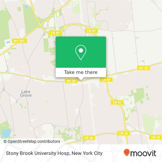 Stony Brook University Hosp map