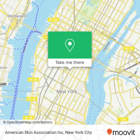 Mapa de American Skin Association Inc