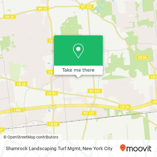 Shamrock Landscaping Turf Mgmt map
