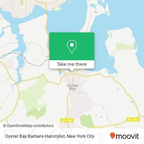 Oyster Bay Barbers-Hairstylist map