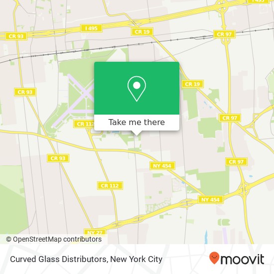 Curved Glass Distributors map