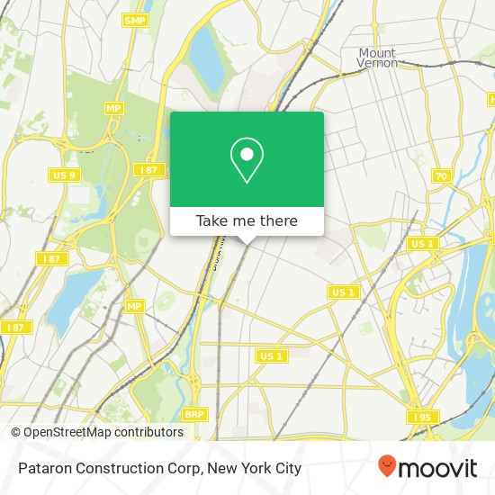 Pataron Construction Corp map