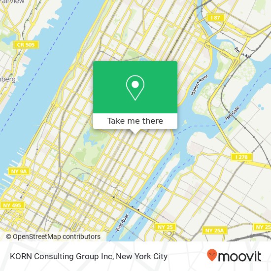 Mapa de KORN Consulting Group Inc