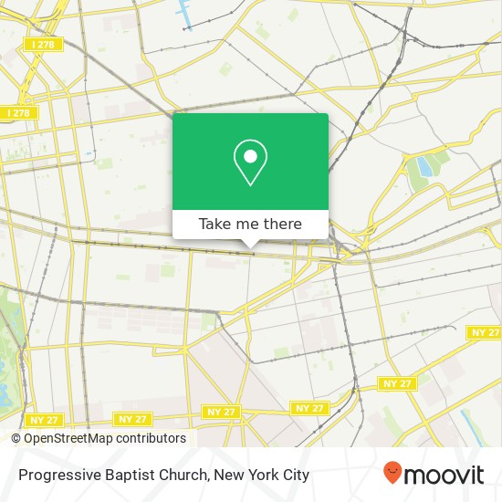 Progressive Baptist Church map