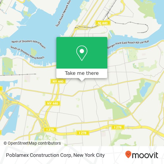 Poblamex Construction Corp map