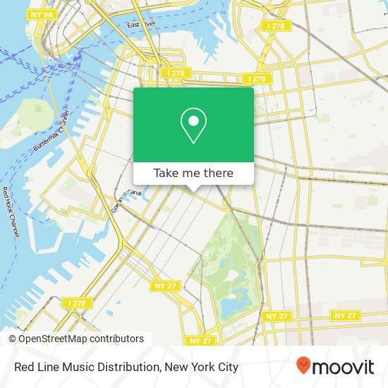 Mapa de Red Line Music Distribution