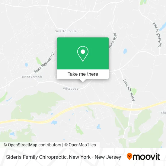 Sideris Family Chiropractic map