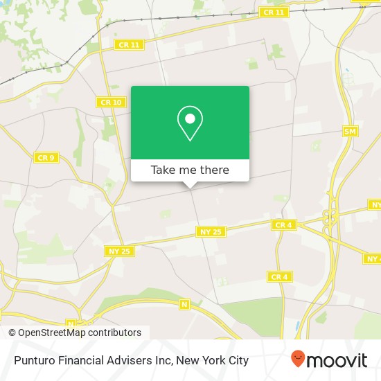 Punturo Financial Advisers Inc map