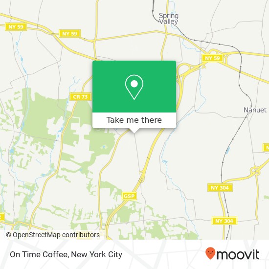 On Time Coffee map