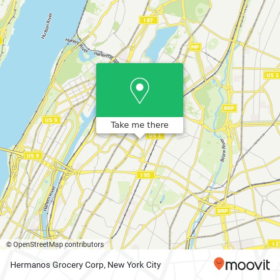 Hermanos Grocery Corp map