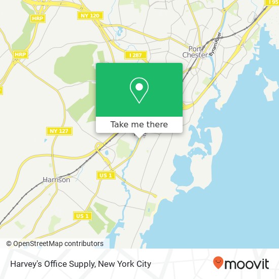 Harvey's Office Supply map