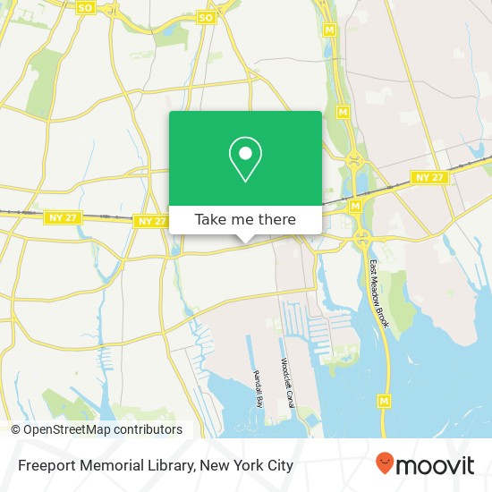 Freeport Memorial Library map