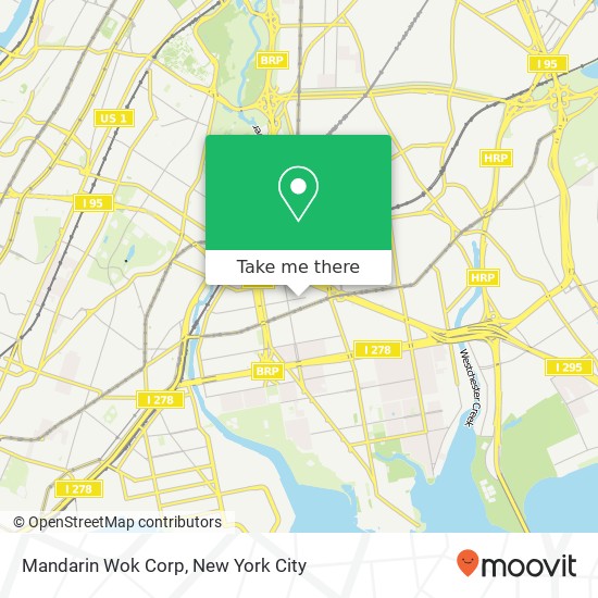 Mapa de Mandarin Wok Corp