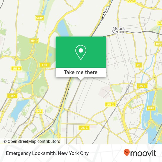 Emergency Locksmith map