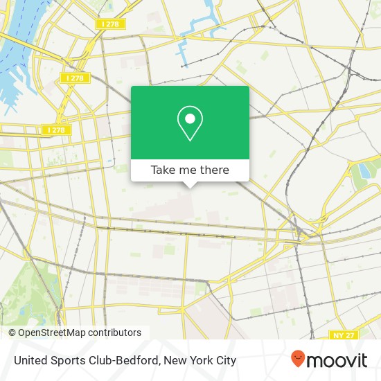 United Sports Club-Bedford map