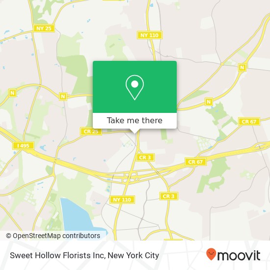 Mapa de Sweet Hollow Florists Inc