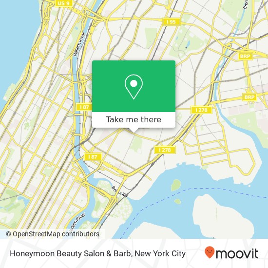 Honeymoon Beauty Salon & Barb map