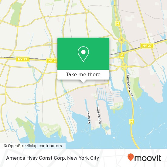 Mapa de America Hvav Const Corp