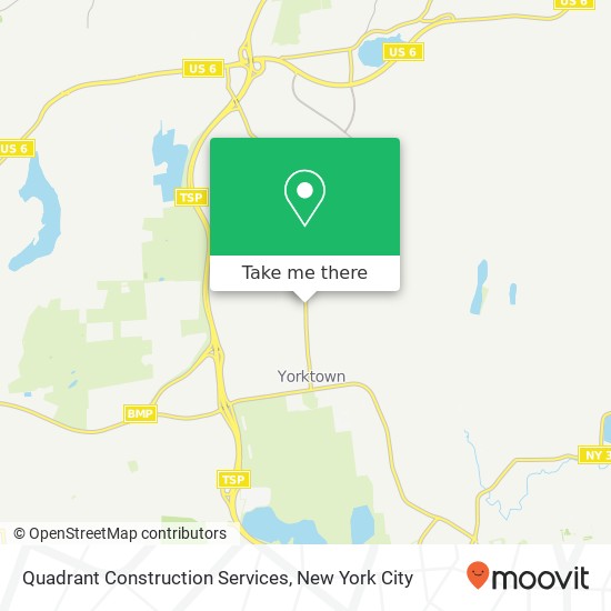 Quadrant Construction Services map