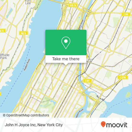 John H Joyce Inc map