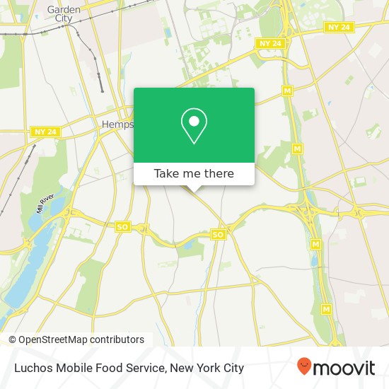 Luchos Mobile Food Service map