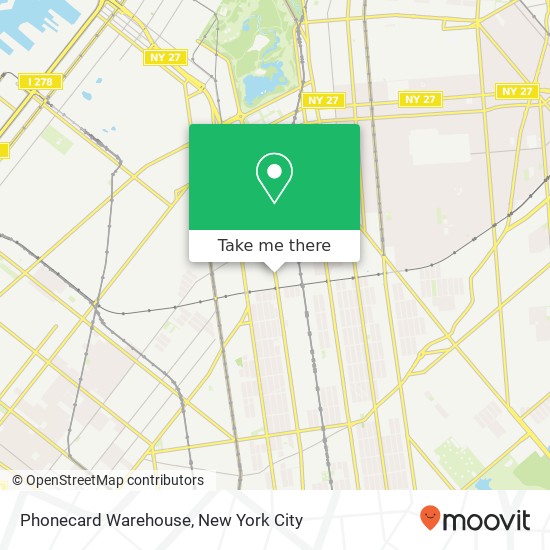 Mapa de Phonecard Warehouse