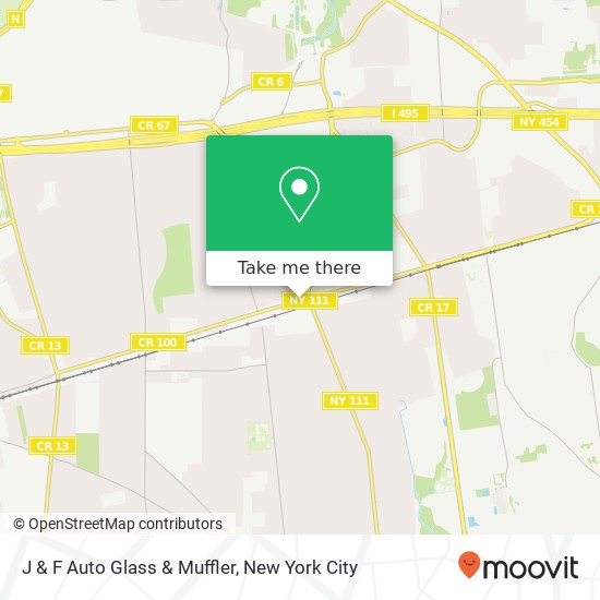 J & F Auto Glass & Muffler map