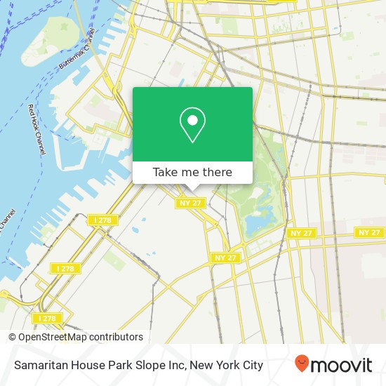 Samaritan House Park Slope Inc map
