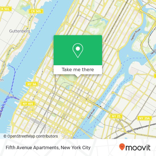 Fifth Avenue Apartments map