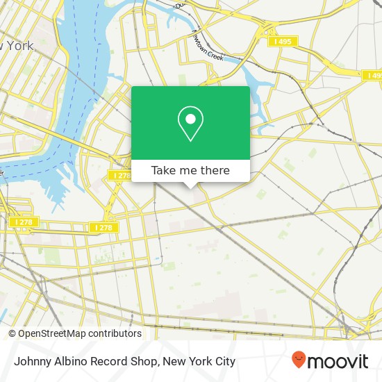 Johnny Albino Record Shop map