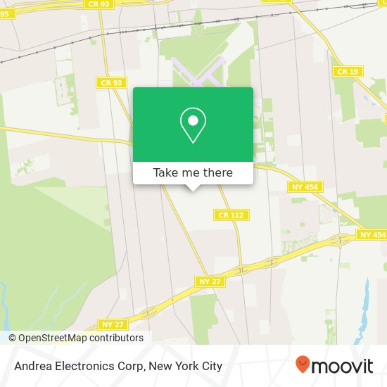 Mapa de Andrea Electronics Corp