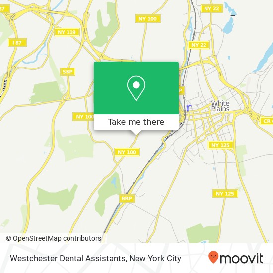 Mapa de Westchester Dental Assistants