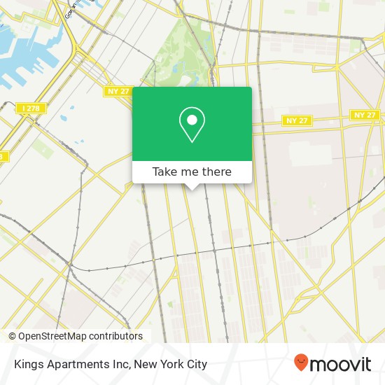 Mapa de Kings Apartments Inc