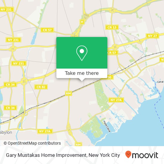 Mapa de Gary Mustakas Home Improvement