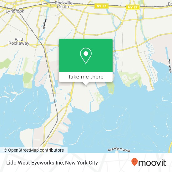 Lido West Eyeworks Inc map